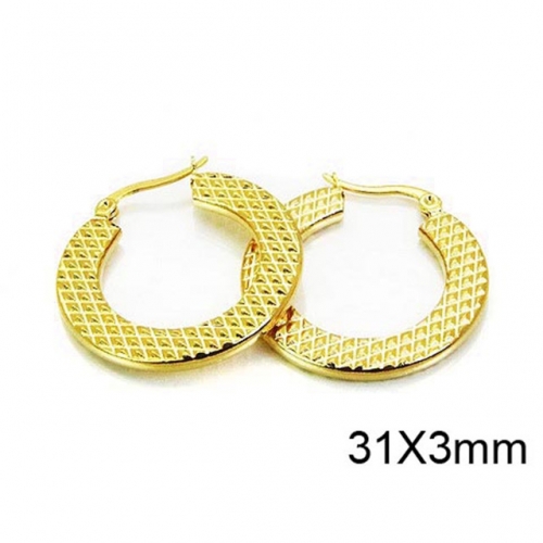 Wholesale Stainless Steel 316L Hollow Earrings NO.#BC58E0974JC
