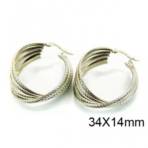 Wholesale Stainless Steel 316L Multi-Layer Earrings NO.#BC58E0689ML