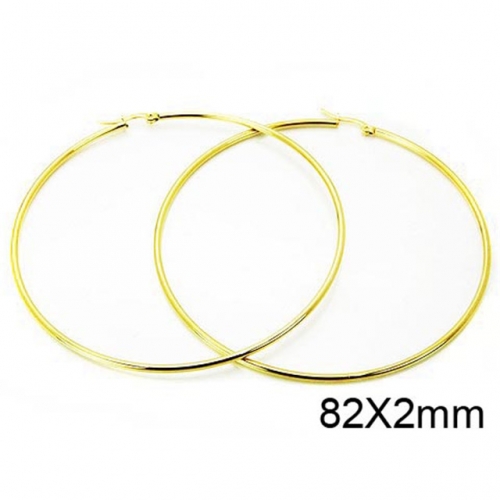Wholesale Stainless Steel 316L Hoop Earrings NO.#BC21E0071IO