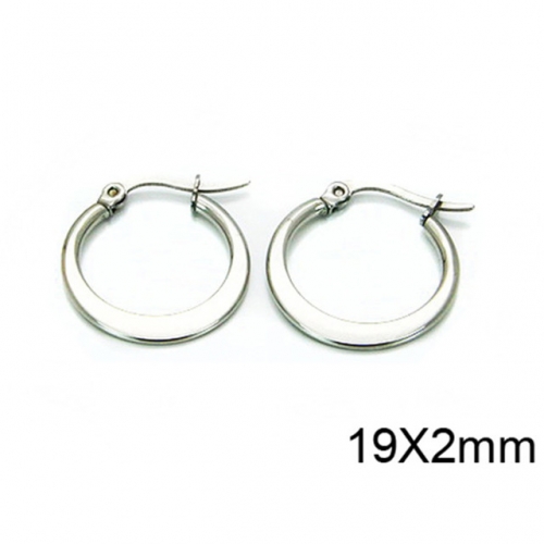 Wholesale Stainless Steel 316L Hoop Earrings NO.#BC58E0504IW