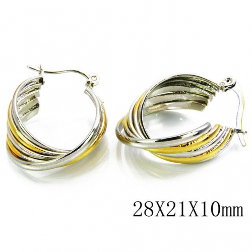 Wholesale Stainless Steel 316L Multi-Layer Earrings NO.#BC70E0257NL