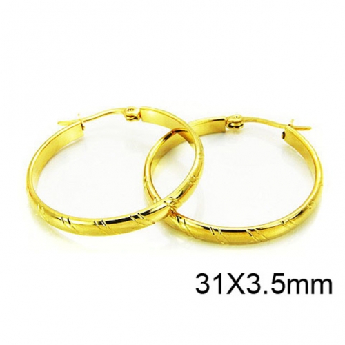 Wholesale Stainless Steel 316L Hoop Earrings NO.#BC58E0751IL