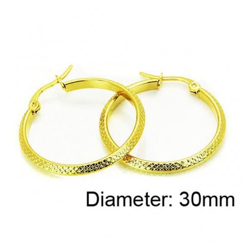 Wholesale Stainless Steel 316L Hoop Earrings NO.#BC64E0186KB