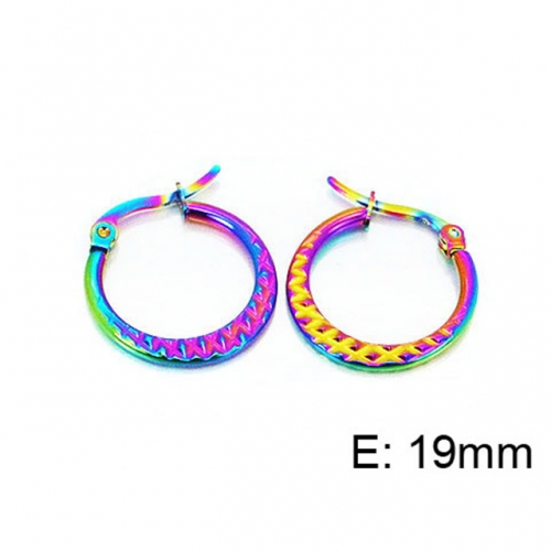 Wholesale Stainless Steel 316L Hoop Earrings NO.#BC60E0227HV