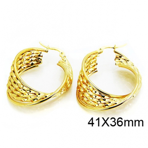 Wholesale Stainless Steel 316L Multi-Layer Earrings NO.#BC58E1089NV