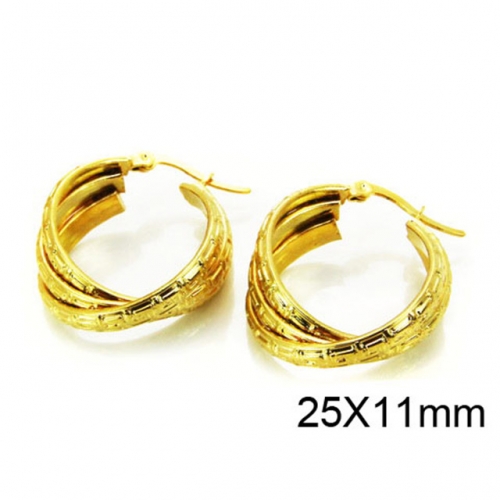 Wholesale Stainless Steel 316L Multi-Layer Earrings NO.#BC58E0702MC