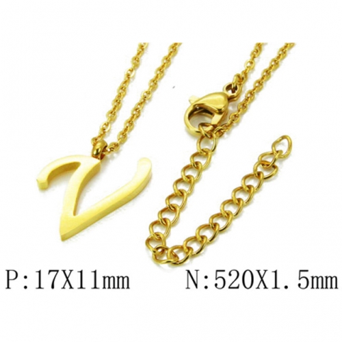 Wholesale Stainless Steel 316L Necklace (Font Pendant) NO.#BC79N0079MLV