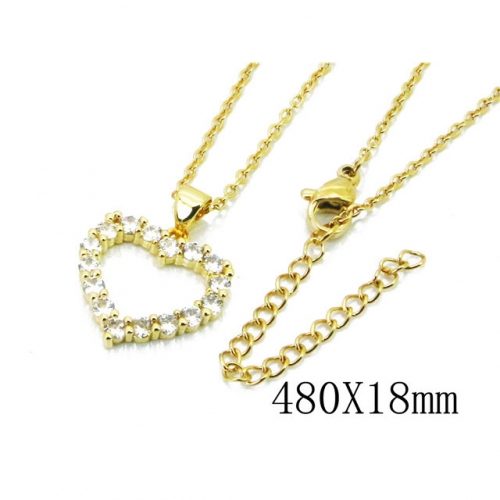 Wholesale Stainless Steel 316L Necklace (Love Necklace) NO.#BC54NE0402NL
