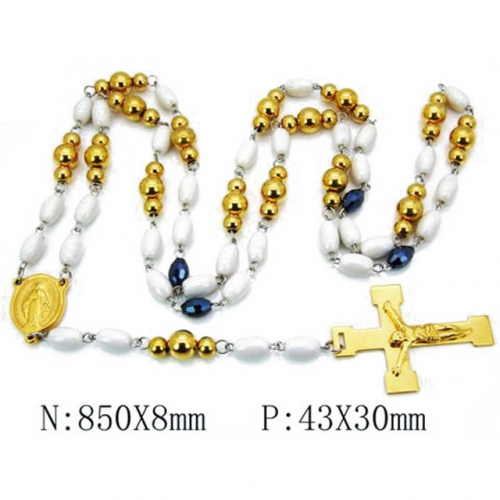 Wholesale Stainless Steel 316L Necklace Cross Necklace NO.#BC55N0139H80