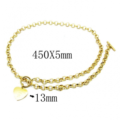 Wholesale Stainless Steel 316L Necklace (Love Necklace) NO.#BC24N0021HJQ