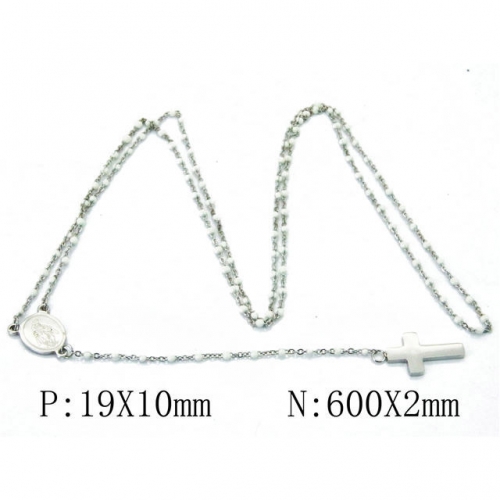 Wholesale Stainless Steel 316L Necklace Cross Necklace NO.#BC91N0216HHD