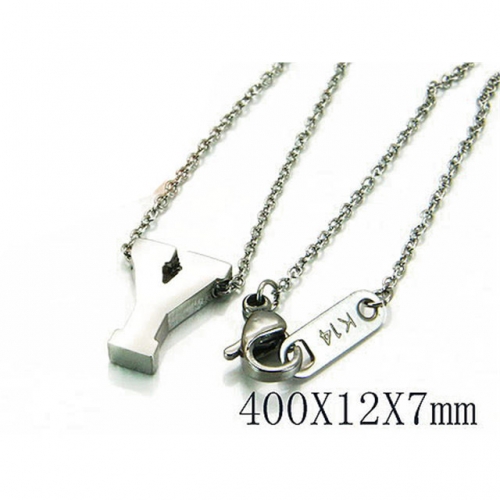 Wholesale Stainless Steel 316L Necklace (Font Pendant) NO.#BC93N0025JLV