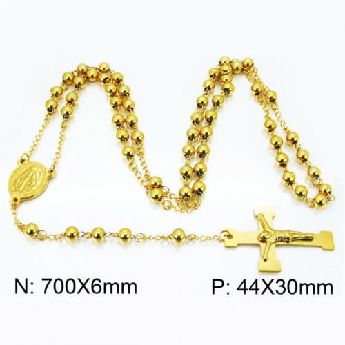 Wholesale Stainless Steel 316L Necklace Cross Necklace NO.#BC40N0965HJL