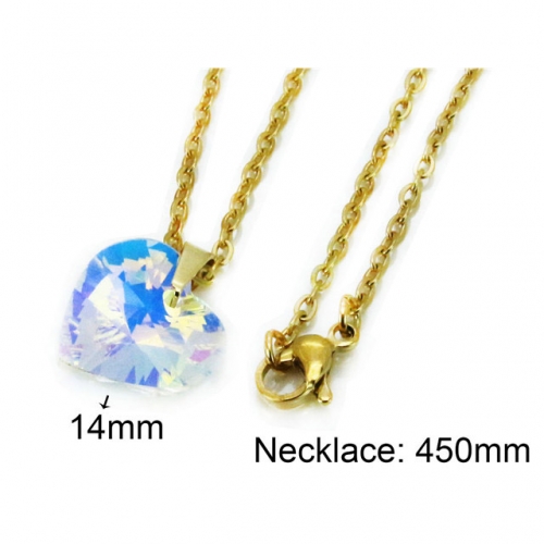 Wholesale Stainless Steel 316L Necklace (Love Necklace) NO.#BC85N0104JL