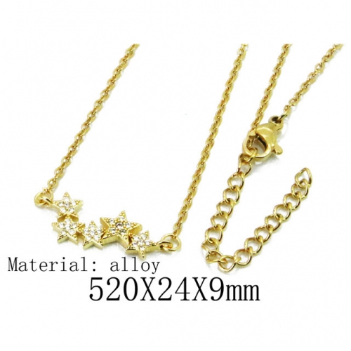 Wholesale Fashion Copper Alloy Jewelry Necklace NO.#BC54N0368NR