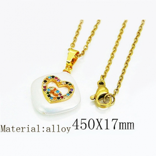 Wholesale Fashion Copper Alloy Jewelry Necklace NO.#BC26N0009OR