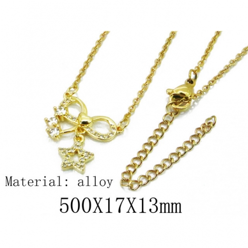 Wholesale Fashion Copper Alloy Jewelry Necklace NO.#BC54N0366OR