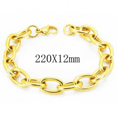 Wholesale Stainless Steel 316L Chain Bracelets NO.#BC40B0201HIQ