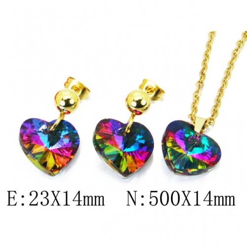 Wholesale Stainless Steel 316L Jewelry Love Sets NO.#BC85S0304PF