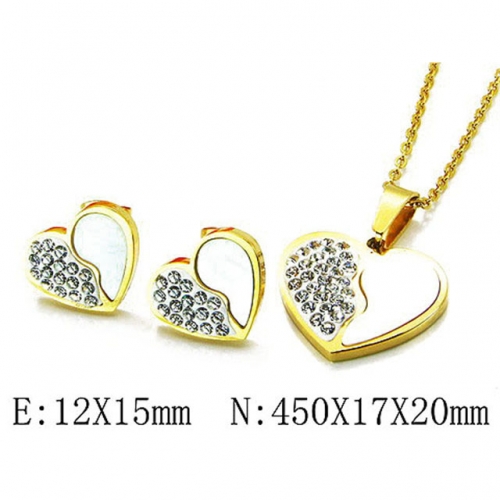 Wholesale Stainless Steel 316L Jewelry Love Sets NO.#BC81S0459HOD