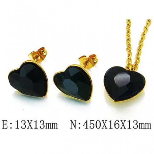 Wholesale Stainless Steel 316L Jewelry Love Sets NO.#BC85S0170MV