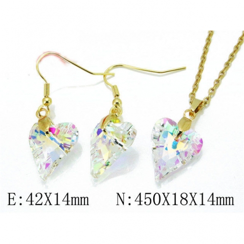 Wholesale Stainless Steel 316L Jewelry Love Sets NO.#BC85S0239HHL