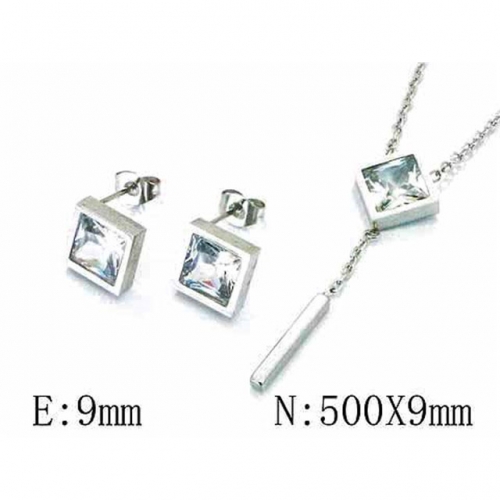 Wholesale Stainless Steel 316L Jewelry Crystal Stone Sets NO.#BC59S1259NQ