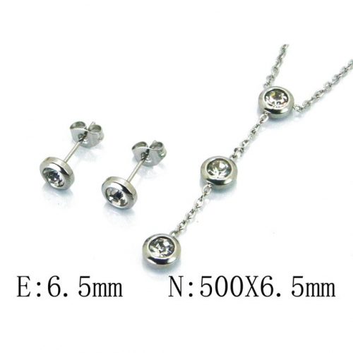 Wholesale Stainless Steel 316L Jewelry Crystal Stone Sets NO.#BC59S1332ND