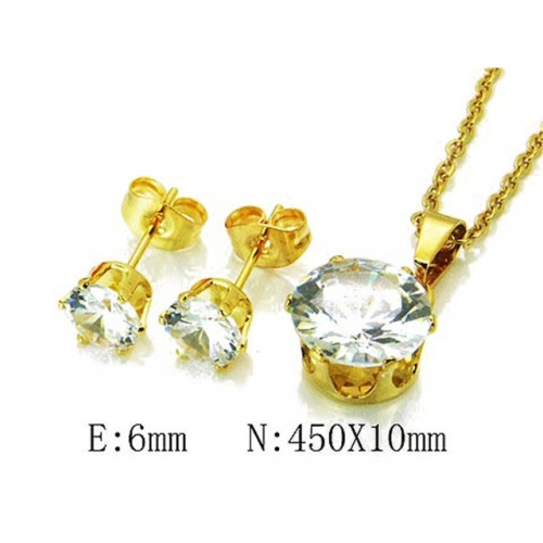 Wholesale Stainless Steel 316L Jewelry Crystal Stone Sets NO.#BC58S0567KQ