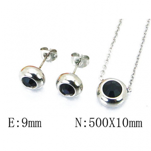 Wholesale Stainless Steel 316L Jewelry Crystal Stone Sets NO.#BC59S1521LA