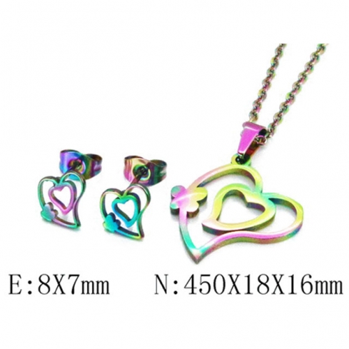 Wholesale Stainless Steel 316L Jewelry Love Sets NO.#BC58S0621JT