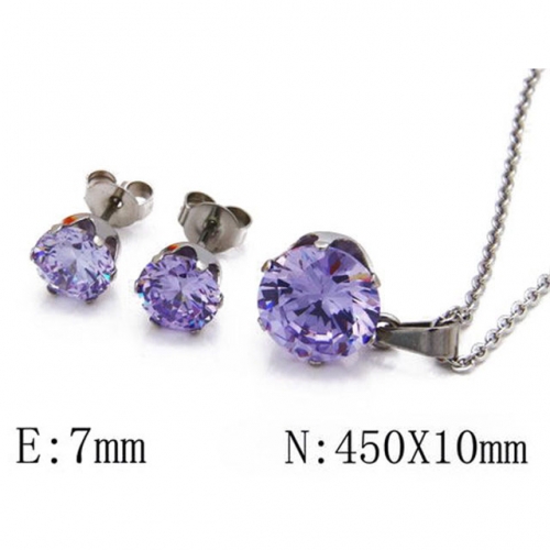 Wholesale Stainless Steel 316L Jewelry Crystal Stone Sets NO.#BC30S0088N0