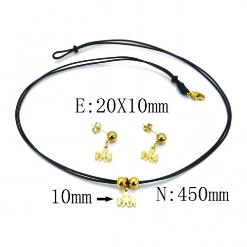 Wholesale Stainless Steel 316L Jewelry Love Sets NO.#BC91S0662PQ