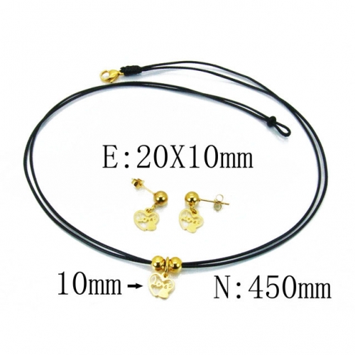 Wholesale Stainless Steel 316L Jewelry Love Sets NO.#BC91S0637PR