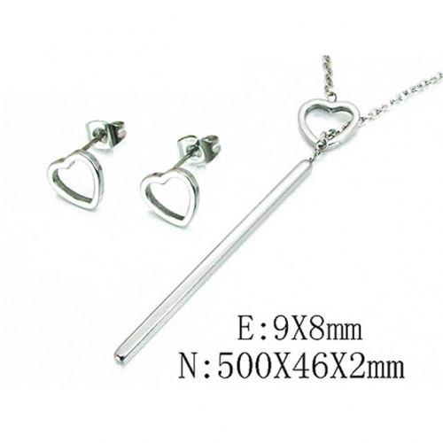 Wholesale Stainless Steel 316L Jewelry Love Sets NO.#BC59S2893NZ