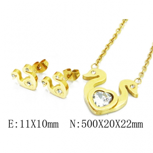 Wholesale Stainless Steel 316L Jewelry Love Sets NO.#BC41S0152HDD