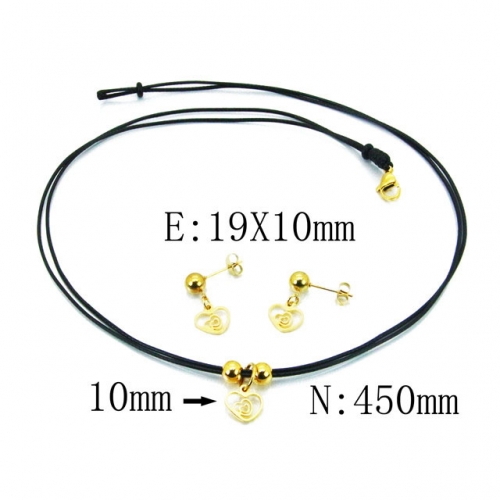 Wholesale Stainless Steel 316L Jewelry Love Sets NO.#BC91S0646PA