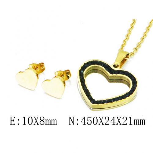 Wholesale Stainless Steel 316L Jewelry Love Sets NO.#BC41S0149HDD
