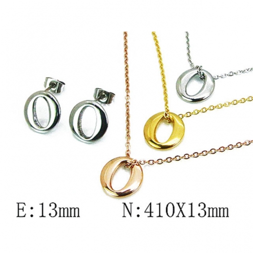 Wholesale Stainless Steel 316L Jewelry Three Color Sets NO.#BC59S2908HIE