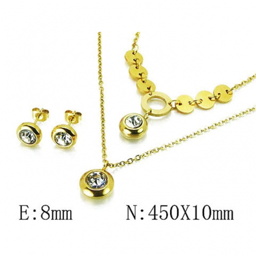 Wholesale Stainless Steel 316L Jewelry Crystal Stone Sets NO.#BC59S1384HUU