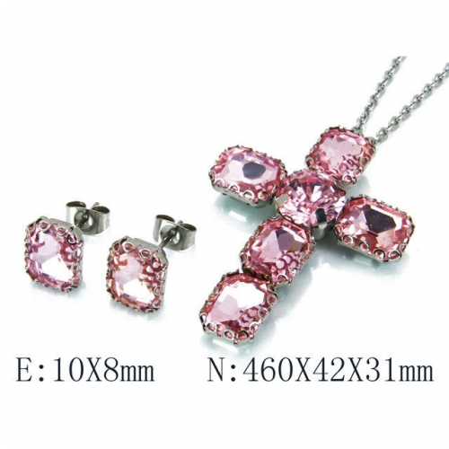 Wholesale Stainless Steel 316L Jewelry Crystal Stone Sets NO.#BC92S0069HIY