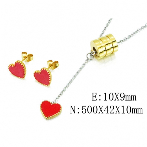 Wholesale Stainless Steel 316L Jewelry Love Sets NO.#BC59S1445P5
