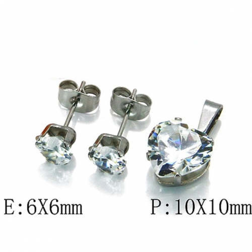 Wholesale Stainless Steel 316L Jewelry Love Sets NO.#BC21S0001IJ