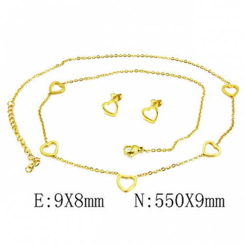 Wholesale Stainless Steel 316L Jewelry Love Sets NO.#BC59S2874HHG