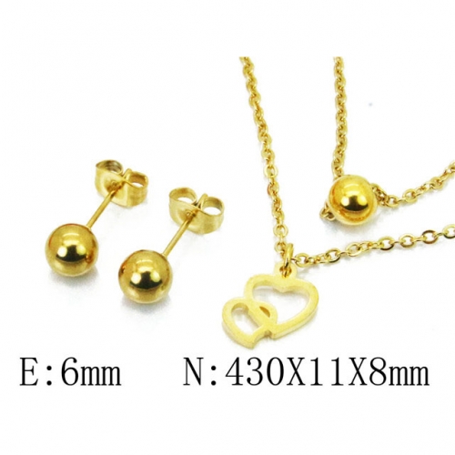 Wholesale Stainless Steel 316L Jewelry Love Sets NO.#BC91S0667NL