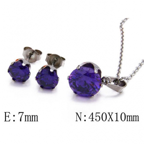 Wholesale Stainless Steel 316L Jewelry Crystal Stone Sets NO.#BC30S0085N0