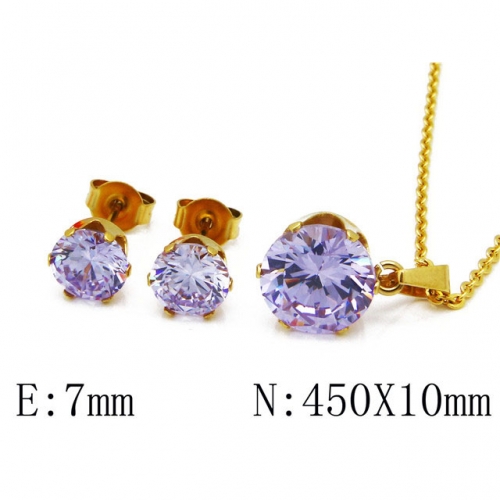 Wholesale Stainless Steel 316L Jewelry Crystal Stone Sets NO.#BC30S0012H00