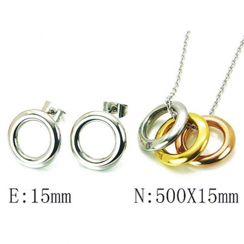 Wholesale Stainless Steel 316L Jewelry Three Color Sets NO.#BC59S2655OE