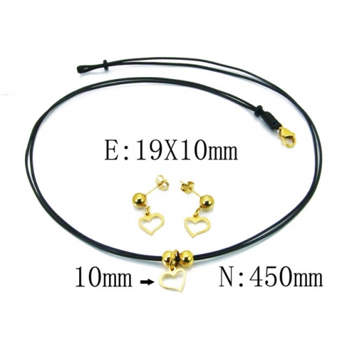 Wholesale Stainless Steel 316L Jewelry Love Sets NO.#BC91S0648PF