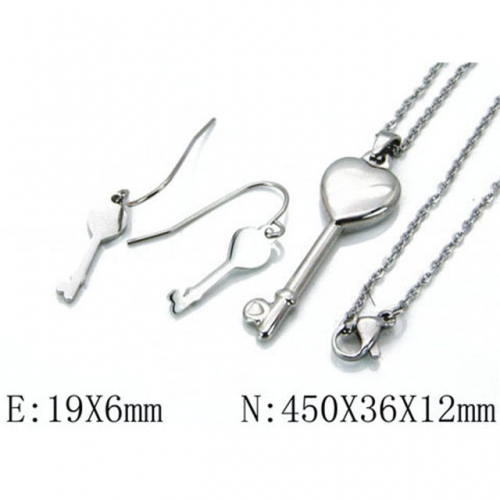 Wholesale Stainless Steel 316L Jewelry Love Sets NO.#BC06S0826HZZ